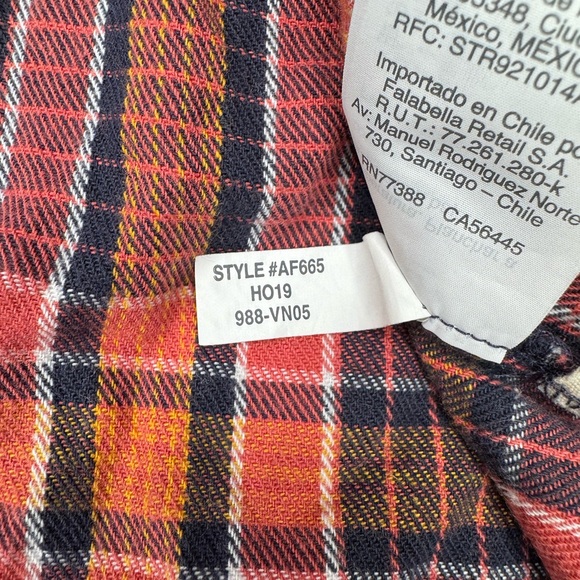 Madewell Flannel Classic Ex-Boyfriend Shirt S Edith Plaid Button - Picture 9 of 9